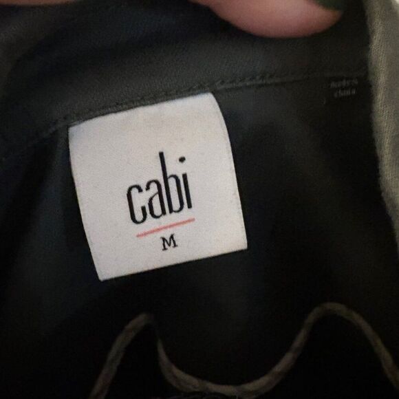 CAbi Crossroads Utility Jacket #5298 – Army Green Shacket Size M - Picture 4 of 5